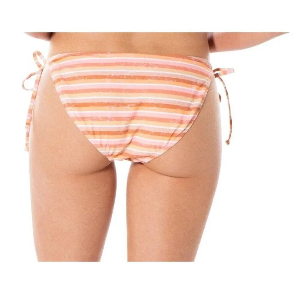 C&C California Juniors Striped Side-Tie String Bikini Bottom. Size Medium. NWT.